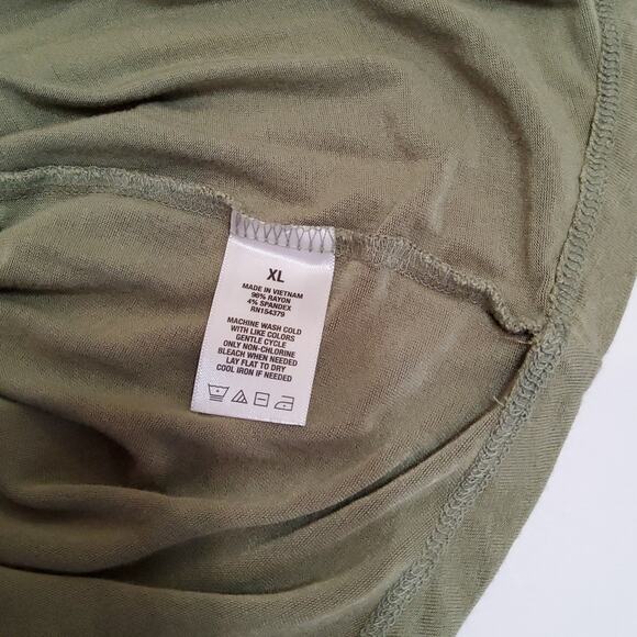 .Aeropostale Seriously Soft Perfect V Neck Tee Size XL Sage colored - Picture 4 of 4